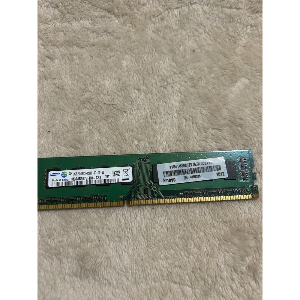 Samsung 2GB DDR3 RAM PC3-8500U 1066MHz Desktop Memory M378B5673FH0-CF8 Lenovo
